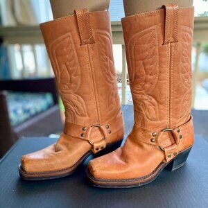 FRYE Vintage Harness Eagle Biker Motorcycle Boots 6M